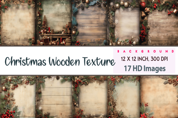 Christmas Wooden Texture: A Rustic Design Foundation