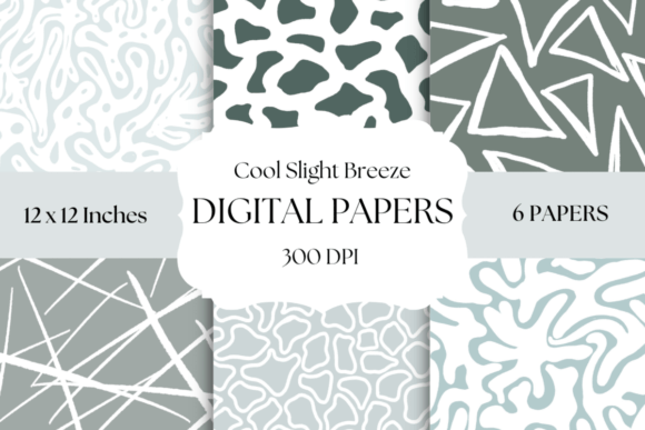 Cool Slight Breeze Digital Papers: A Subtle Design Asset