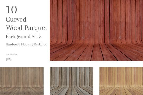Curved Wood Background Set: Elevate Your Designs