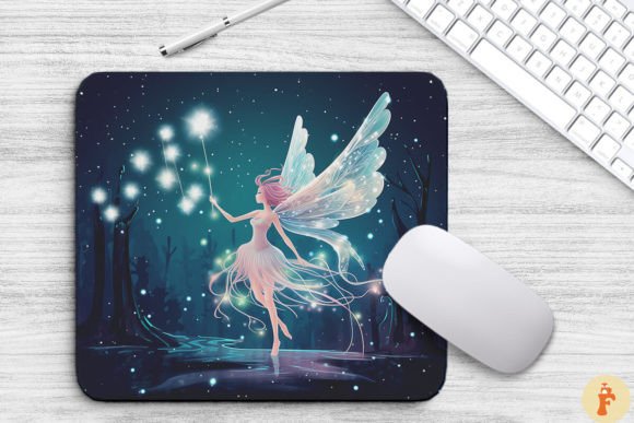 Enchanting Your Workspace with a Cute Little Fairy Mouse Pad Design