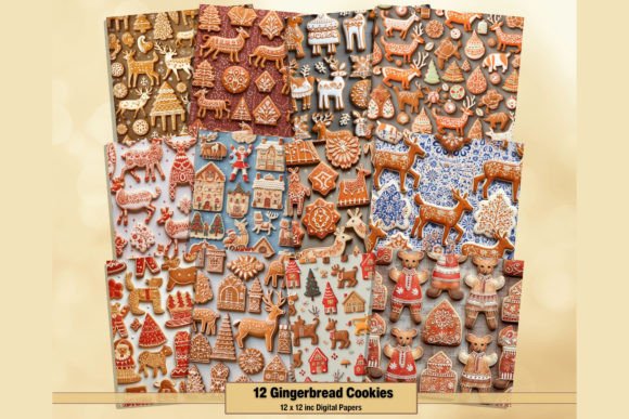 Gingerbread Christmas Cookies Digitals: A Designer's Guide to Holiday Charm