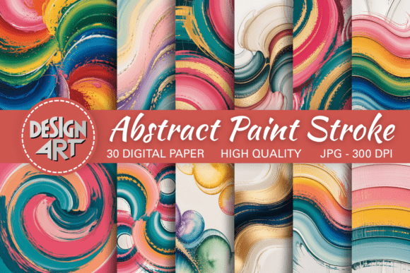 Modern Abstract Paint Stroke Backgrounds for Design