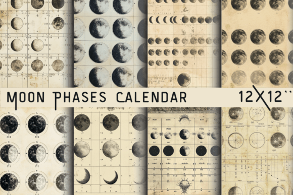 Moon Phases Calendar Paper: A Guide to Celestial Design