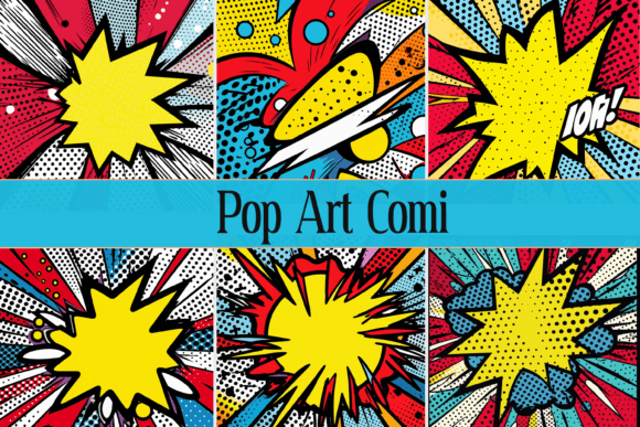 Pop Art Comic Backgrounds: A Bold Design Asset