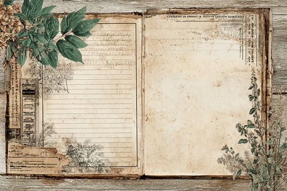 Timeless Elegance: Working with Vintage Botanical Junk Journal Pages