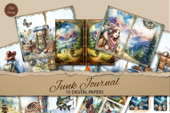 Travel Junk Journal Vintage Paper: A Complete Creative Toolkit